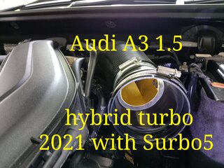 Photo: Surbo fitted on the Audi A3 1.5 hybrid turbo