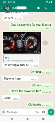 testimonial from owner of a Surbo-equipped 2010 Audi A3 1.8