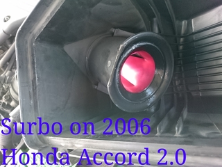 Photo: Surbo fitted on the Honda Accord 2.0 2007