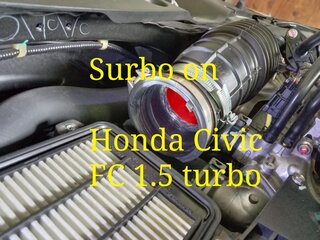 Photo: Surbo fitted on the Honda Civic FC 1.5 turbo