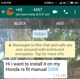 testimonial from owner of Honda Fit RS 2008 with Surbo