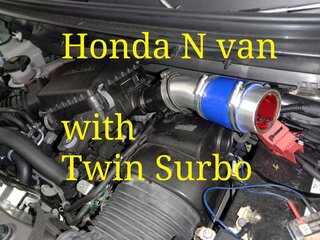 Photo: Twin Surbo fitted on the Honda N Van