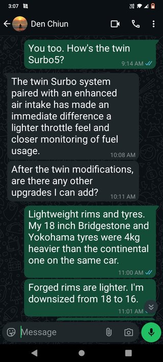 Photo: Twin Surbo5 testimonial on the Honda  Odyssey 2015 RC1