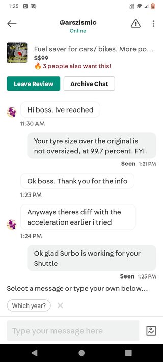 Testimonial from owner of Surbo-equipped Honda Shuttle