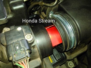 Photo: Surbo installed in air intake of Honda Stream