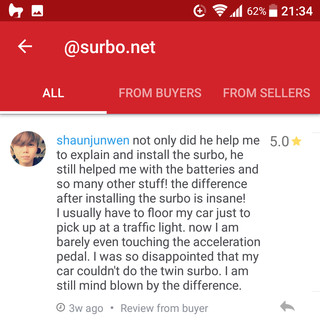 testimonial from owner of a Surbo-equipped Hyundai Avante 