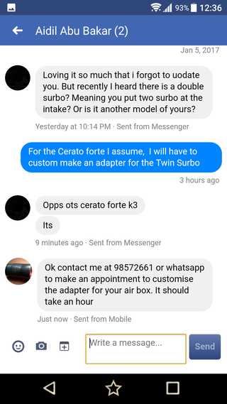 testimonial from owner of Kia Forte K3 with Surbo