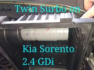 Photo: Twin Surbo fitted on the Kia Sorento 2.4 GDi