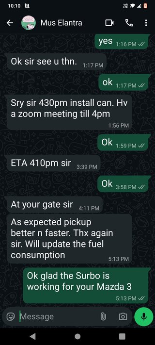 testimonial for the Mazda 3