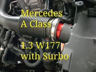 Photo: Surbo fitted on the Mercedes A class W177