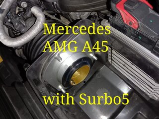 Photo: Surbo fitted on the Mercedes A45 AMG