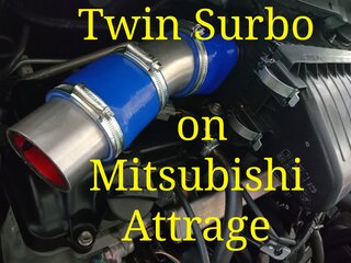 Photo: Twin Surbo fitted on the Mitsubishi Attrage/ Spacestar