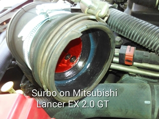 Photo: Surbo fitted on the Mitsubishi Lancer EX GT