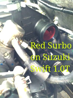 Photo: Surbo fitted on the Suzuki Swift 1.0 turbo