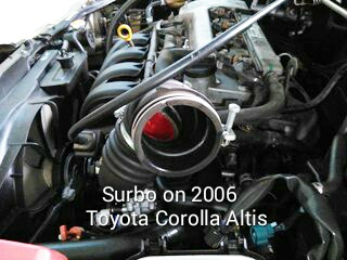 Photo: Surbo fitted on the Toyota Corolla Altis 2006