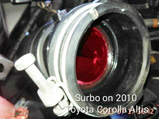 Photo: Surbo fitted on the Toyota Corolla Altis 2010