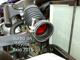 Photo: Surbo fitted on the Toyota Axio 2016