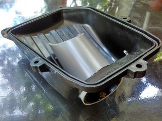 Surbo fitted in air filter cover of Honda CBR 150