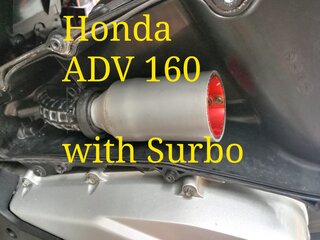 honda adv160 with surbo