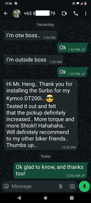 Testimonial for Kymco Downtown 200i