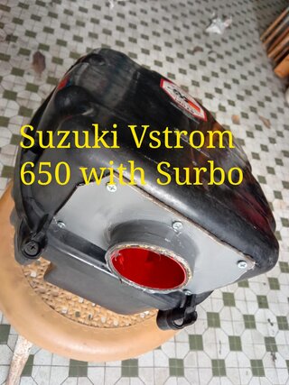 Photo: Surbo on air filter box of Suzuki Vstrom 650