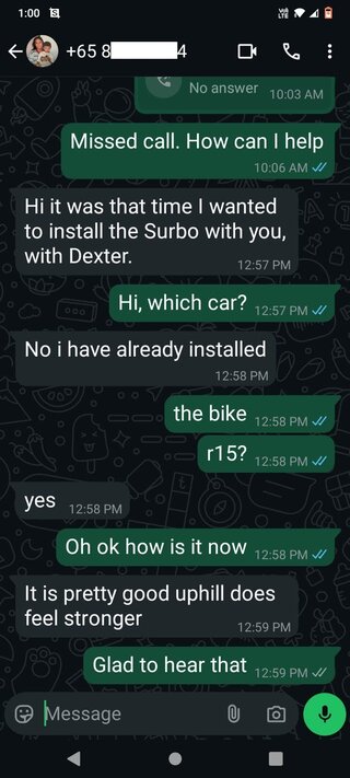 Photo: Surbo on air filter box of yamaha r15 v3