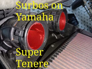 Photo: Surbo in air filter box of Yamaha Super Tenere