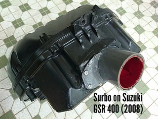 Photo: Surbo on air filter box of 2008 Suzuki GSR 400